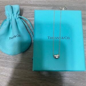 Tiffany & Co. Silver Bean Necklace